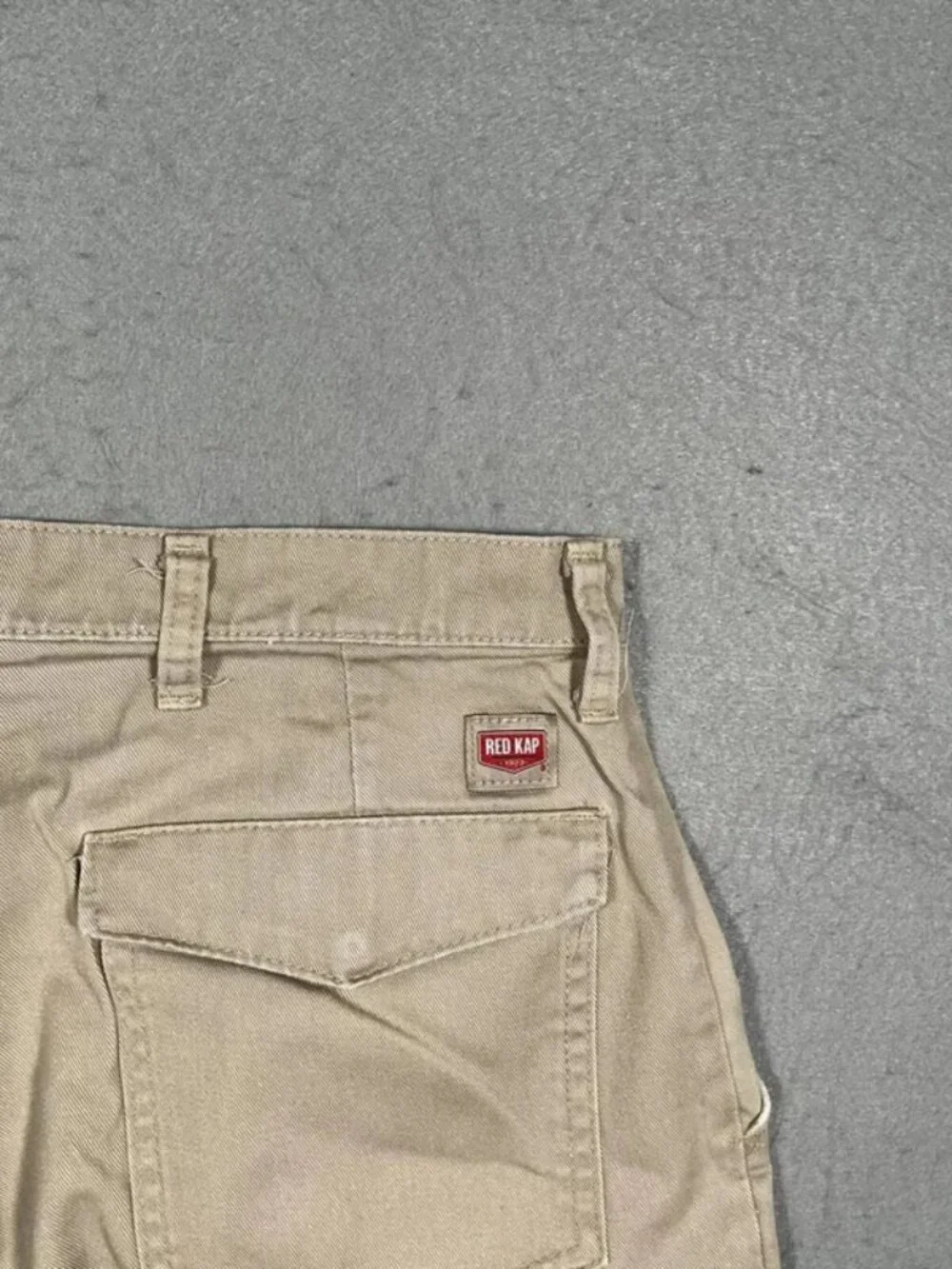 Red Kap Beige Cargo Shorts Utility Workwear W36 I11 Mens